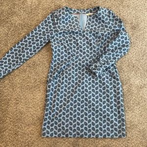 Blue Pattern Corduroy Boden Dress